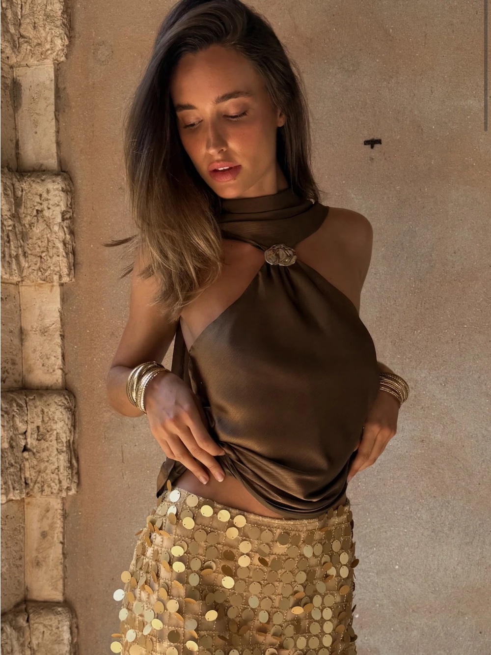 12th tribe: Top and skirt set